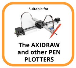 Suitable for the AxiDraw and other pen plotters